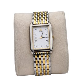 Vintage Seiko Quartz Two Tone Wrist Watch