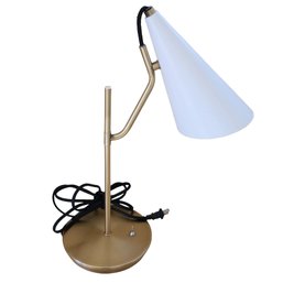 Intertek Vintage Mid Century Cone Shade Desk Lamp