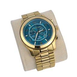Michael Kors Hunger Stop Oversized Gold-Tone Watch