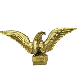 Vintage Solid Brass Eagle Marked Wilton