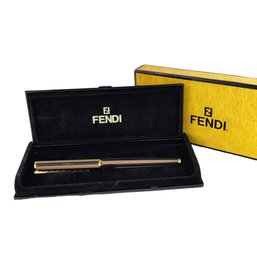 Fendi Zucca Striped Fountain Pen