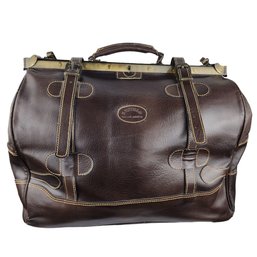 Buffalo Brown Duffle Travel Leather Weekender Bag