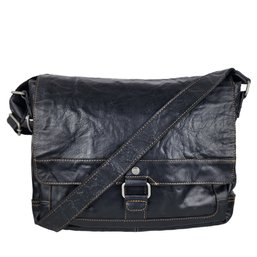 Beccaccino Black Leather Briefcase Bag