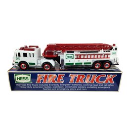 2000 Hess Fire Truck With Emergency Flashers, Siren & Horn