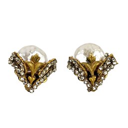 Miriam Haskell Art Nouveau Clip-on Earrings