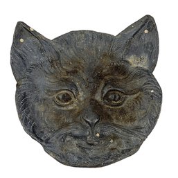 Vintage Cast Iron Cat Trinket Dish Or Ashtray