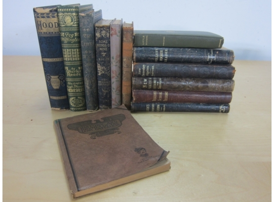 Assorted Lot Of Leather Books