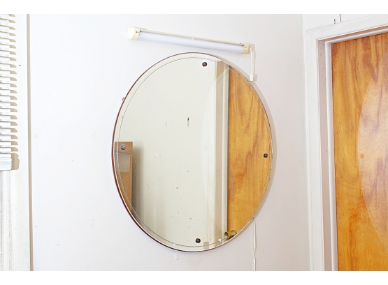 Nice Beveled Oval Wall Mirror