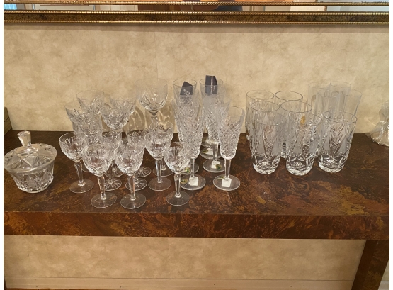 Assorted Grouping Of Waterford Stemware PICKUP LOCATION IS WOODBURY
