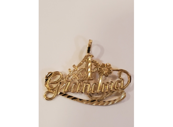 14k Gold Charm #1 Grandma