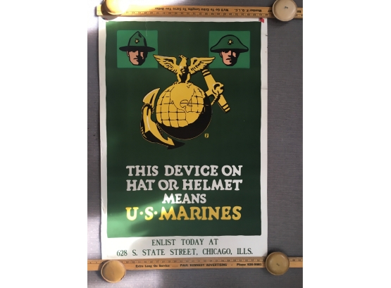Original WWI Marine Recruitment Poster (#3)