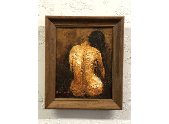 Small Original Nude Female Oil Painting