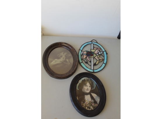 Stained Glass & Vintage Portraits
