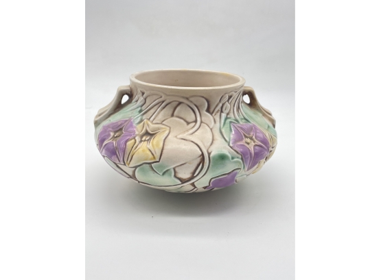 Roseville Small Vase, Morning Glory Pattern, Signed-labeled 4