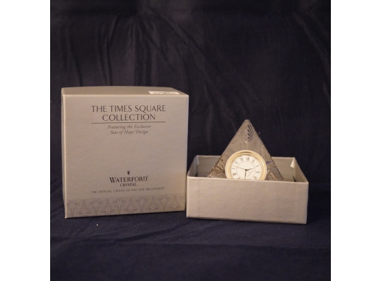 Waterford Crystal The Times Square Collection 'times Square Star Of Hope Clock'