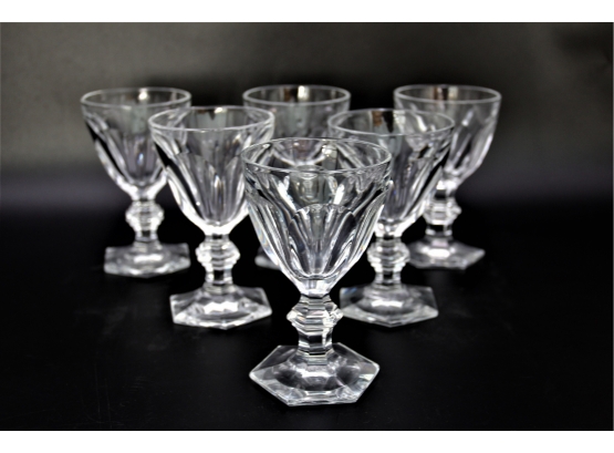 6 Vintage Baccarat Crystal Glasses