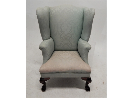 Chippendale Upholstered Wing Chair