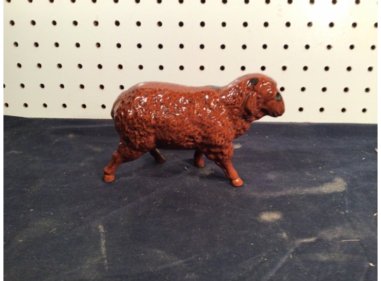 Signed Pottery Sheep 'POTTERY BY KCATHY' In Great Condition, NICE HIGH GLAZE
