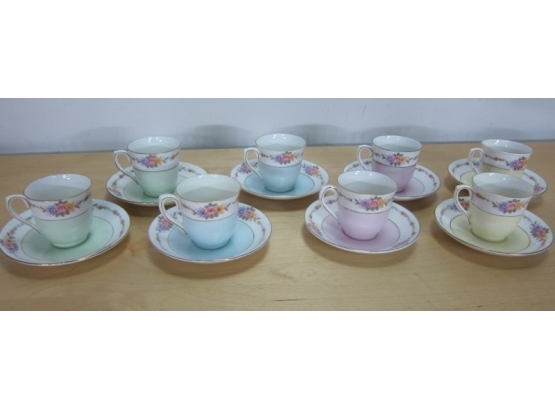 Set Of 8 Tea Cups