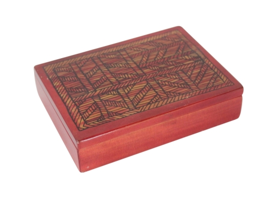 RED LACQUERED  BOX