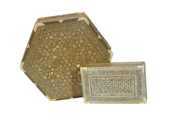 2 INLAID BOXES`