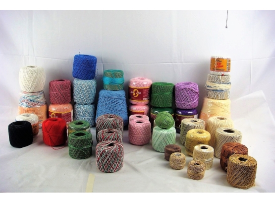 Lot Assorted Crochet, Thread, String