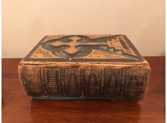 Antique Catholic Bible, Signed By Archbishop Wood
