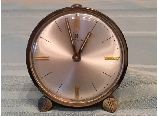 Vintage Cyma Swiss Alarm Clock