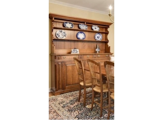 Large Two Piece Hutch Sideboard