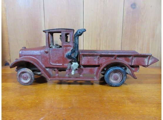 Antique Cast Iron Toy Dump Truck