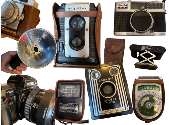 Huge Collection Of Vintage Cameras