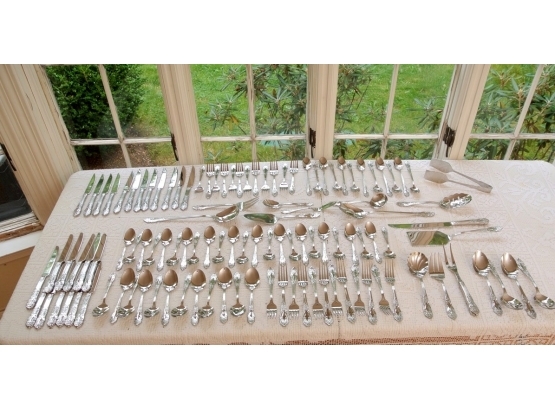 Reed And Barton Silver Plate Flatware Service - 118 Pieces