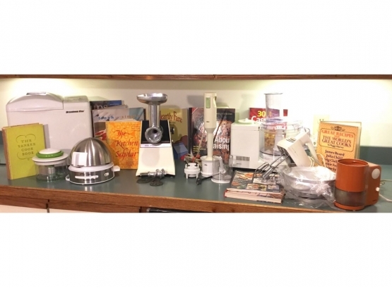 Kitchen Appliances And Cookbooks
