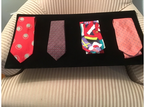 Lot Of Four Ties  - Lot #8