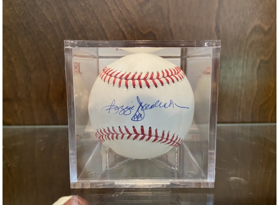 Reggie Jackson Autographed Baseball With JSA Witness Authentication