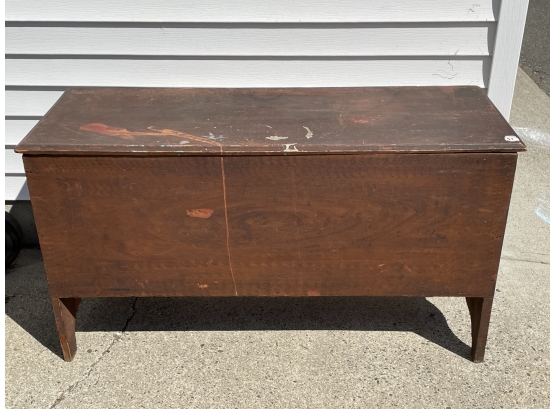 19th Century Blanket Chest In Old Paint
