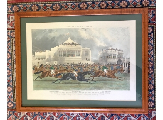 Fore's Racing Scenes, The Race For The Emperors Cup Etching