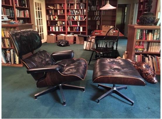 Herman Miller Eames Chair And Ottoman In Rosewood