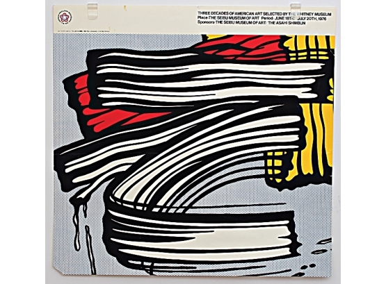 Vintage Roy Lichtenstein (123-1997, New York) 1976 Exhibition Poster