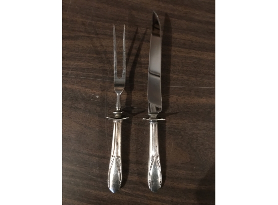 Carving Set With Sterling Handles