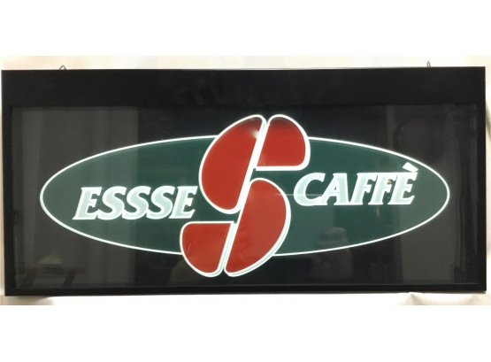 Illuminating Essse Caffe Sign