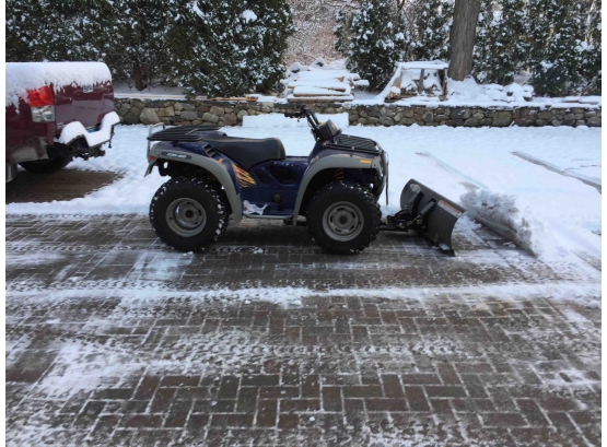 2003 Bombardier Quest ATV Can-Am Visco Lok 4 X 4 With Snow Plow Attachment