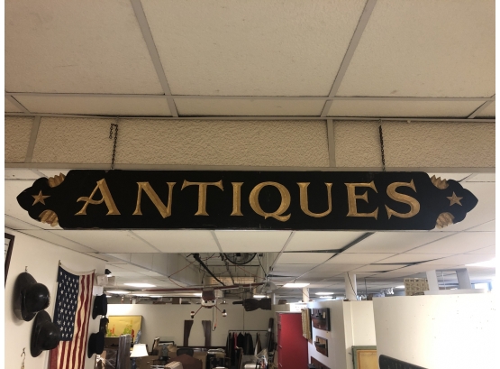 Vintage Antiques Sign