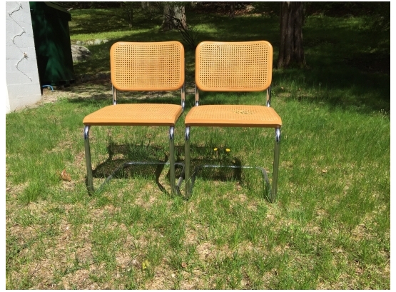Chrome Cane Chairs