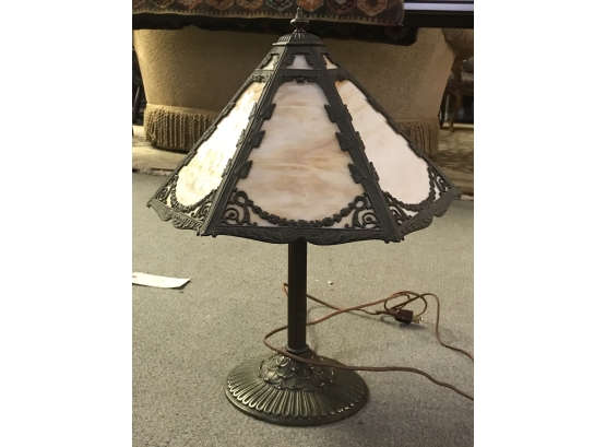 Rainaud Slag Panel Boudoir Lamp