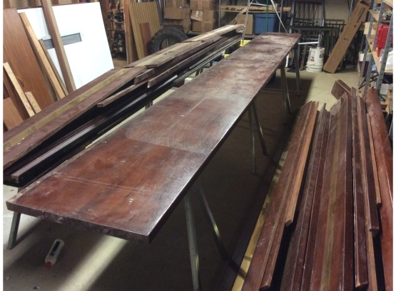 17ft Single Slab Of Antique Mahogany And More