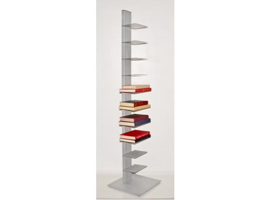 CB2 Array Silver Bookcase Designed By Bruno Rainaldi