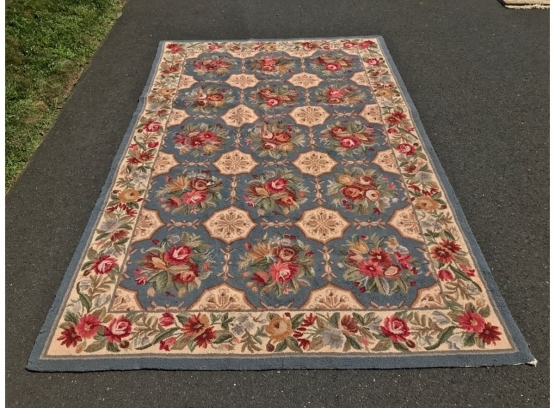 Hooked Floral Carpet