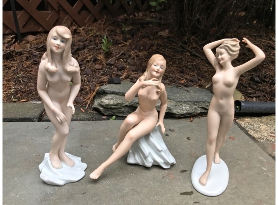 Wallendorf Porcelain Figurines - Three Nudes