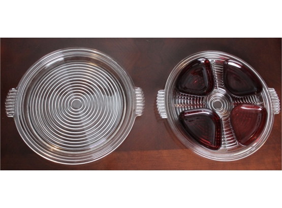Anchor Hocking Manhattan Glass Platters